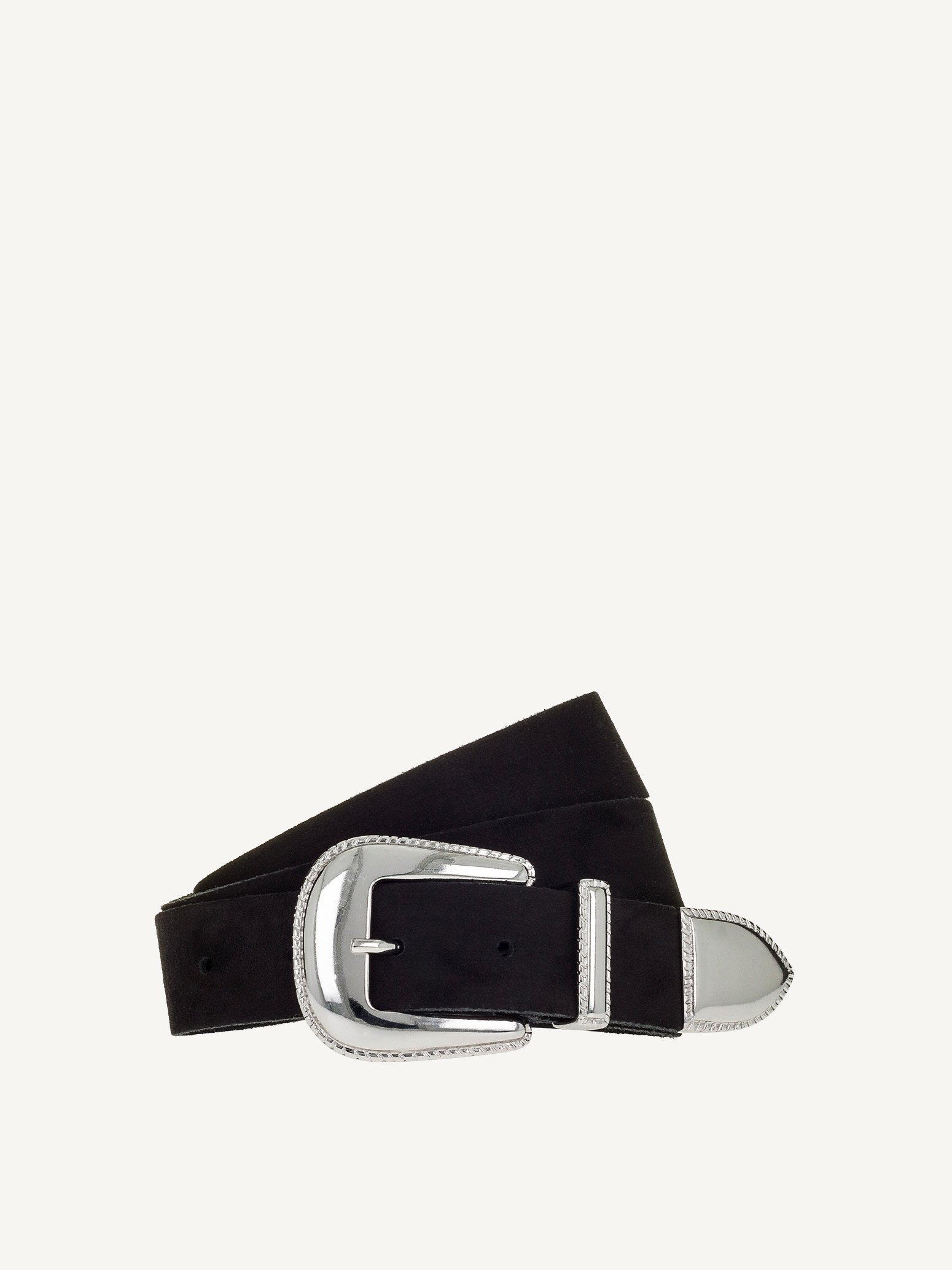 Ceinture en cuir - noir