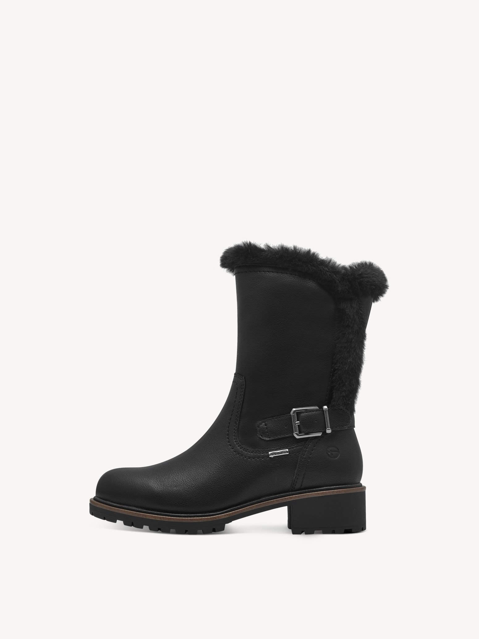 Stiefelette - schwarz Warmfutter