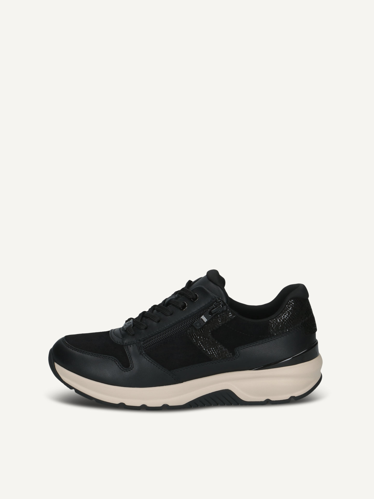 caprice sneaker black made of leather size 38