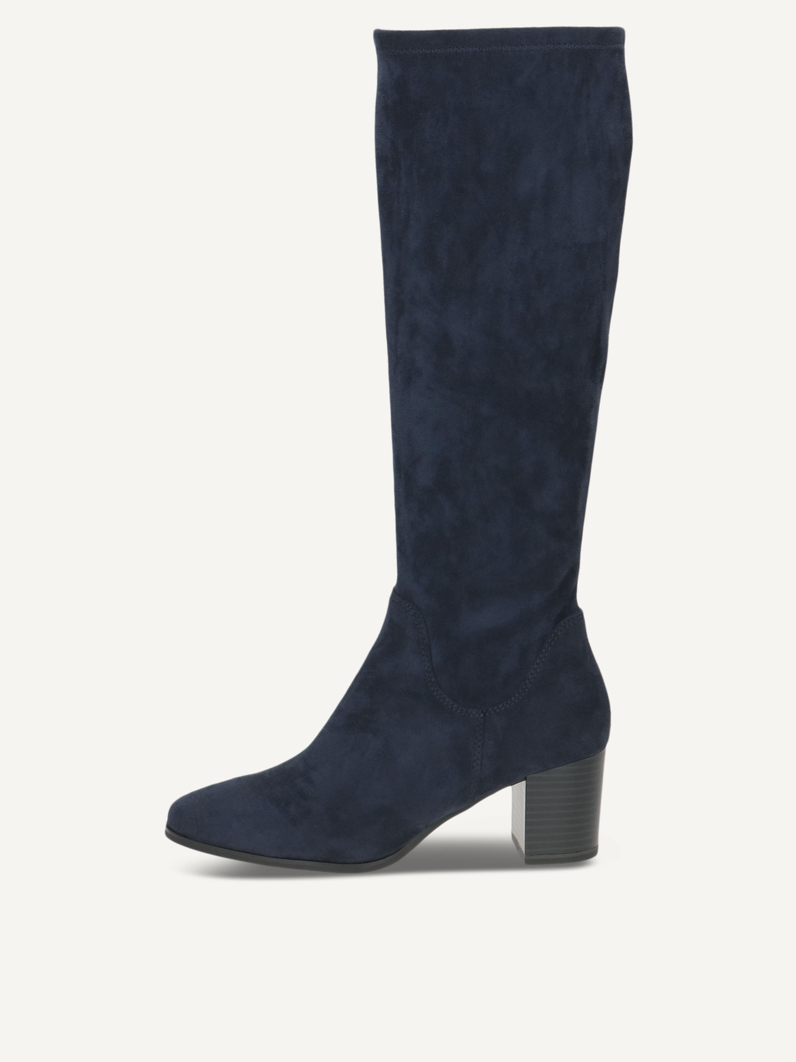 caprice boots blue made of textiles with block heel size 36