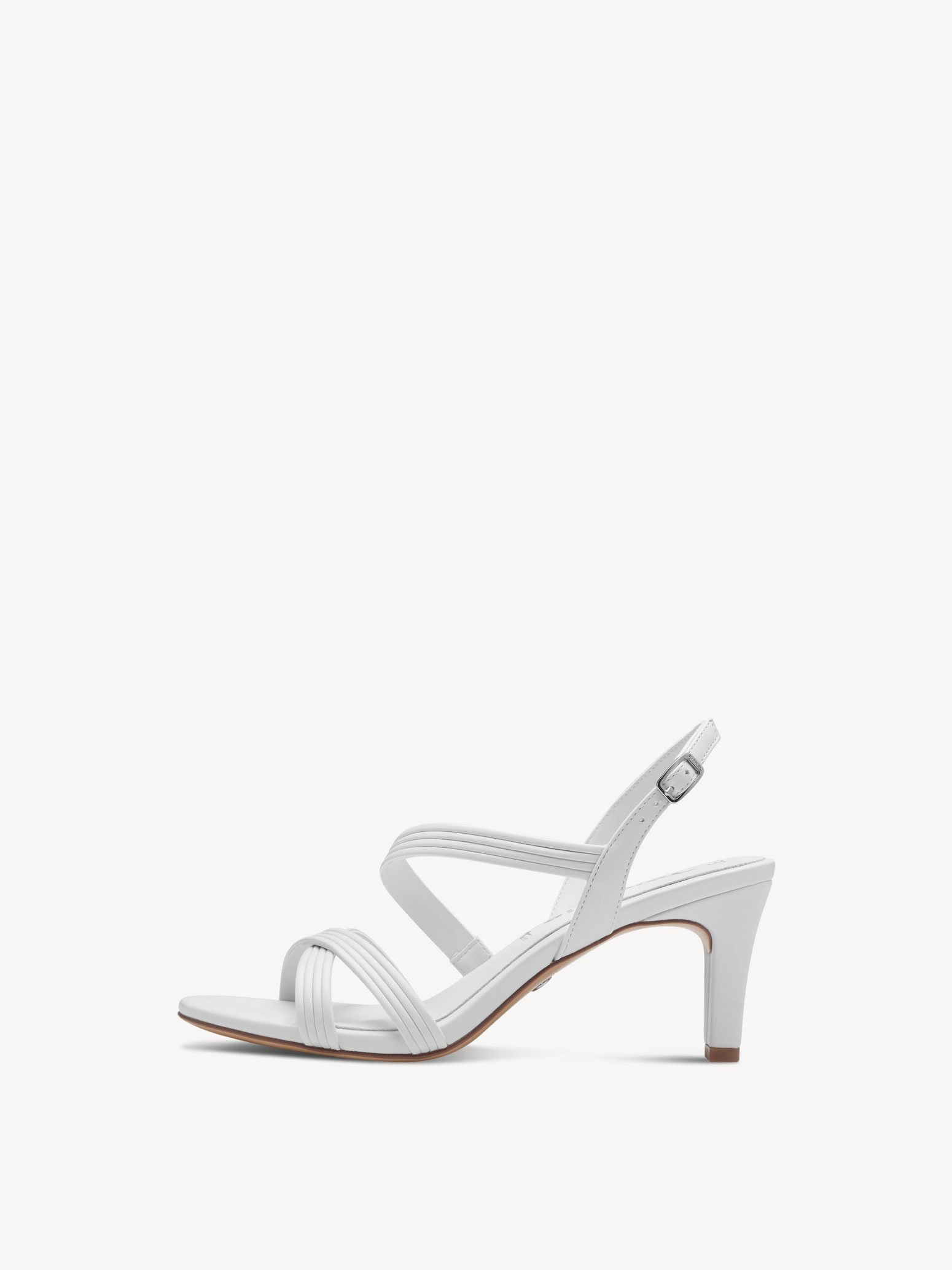 Heeled sandal - white