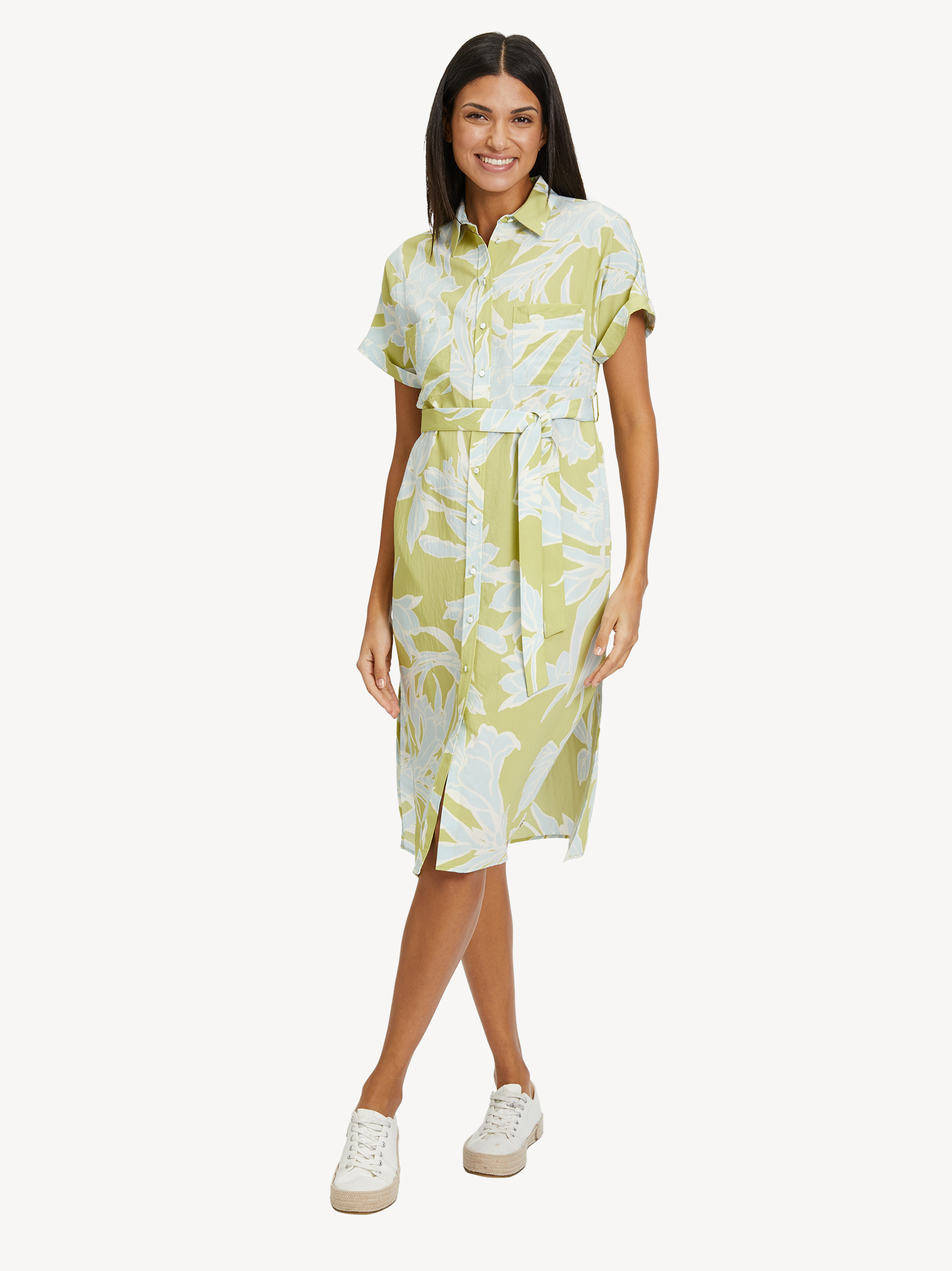 TAW0425-63102: - Tamaris Kleid Maxi Alle kaufen! grün online Kleidungsstücke