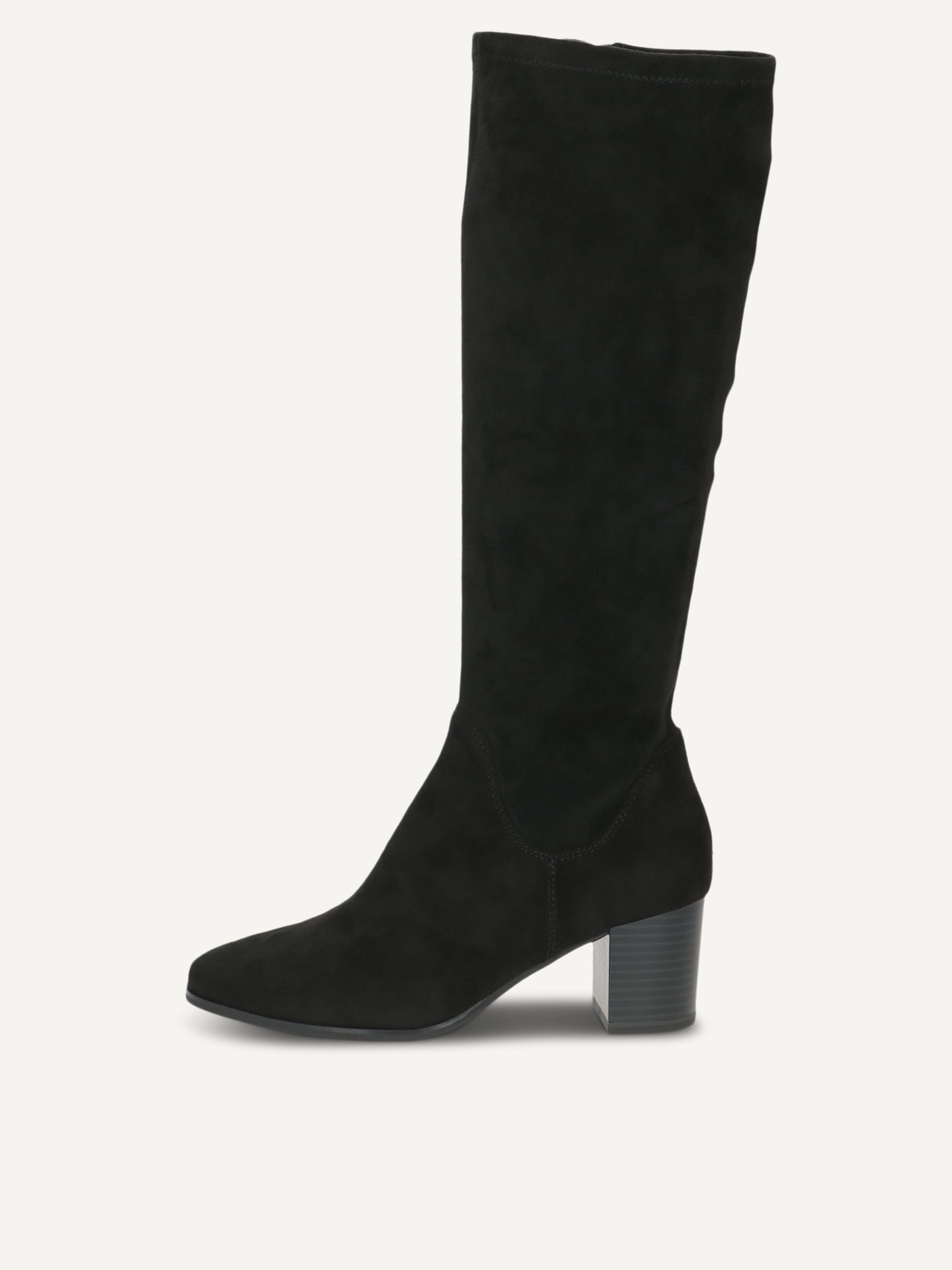 CAPRICE Bottes noir en Textile avec Talon bloc P42 90$