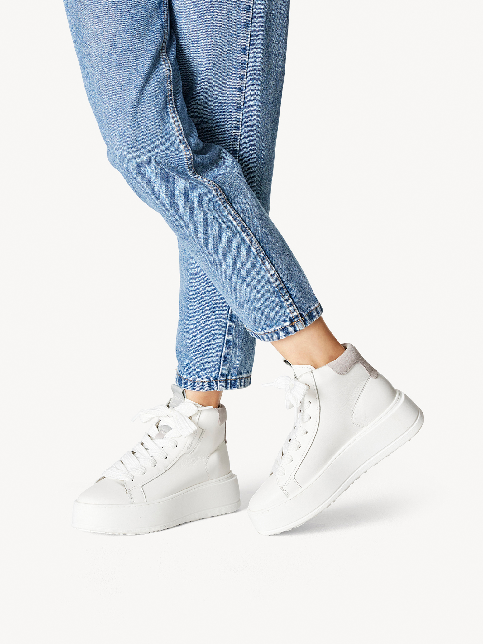 Leather Sneaker - white, WHITE LEATHER, hi-res