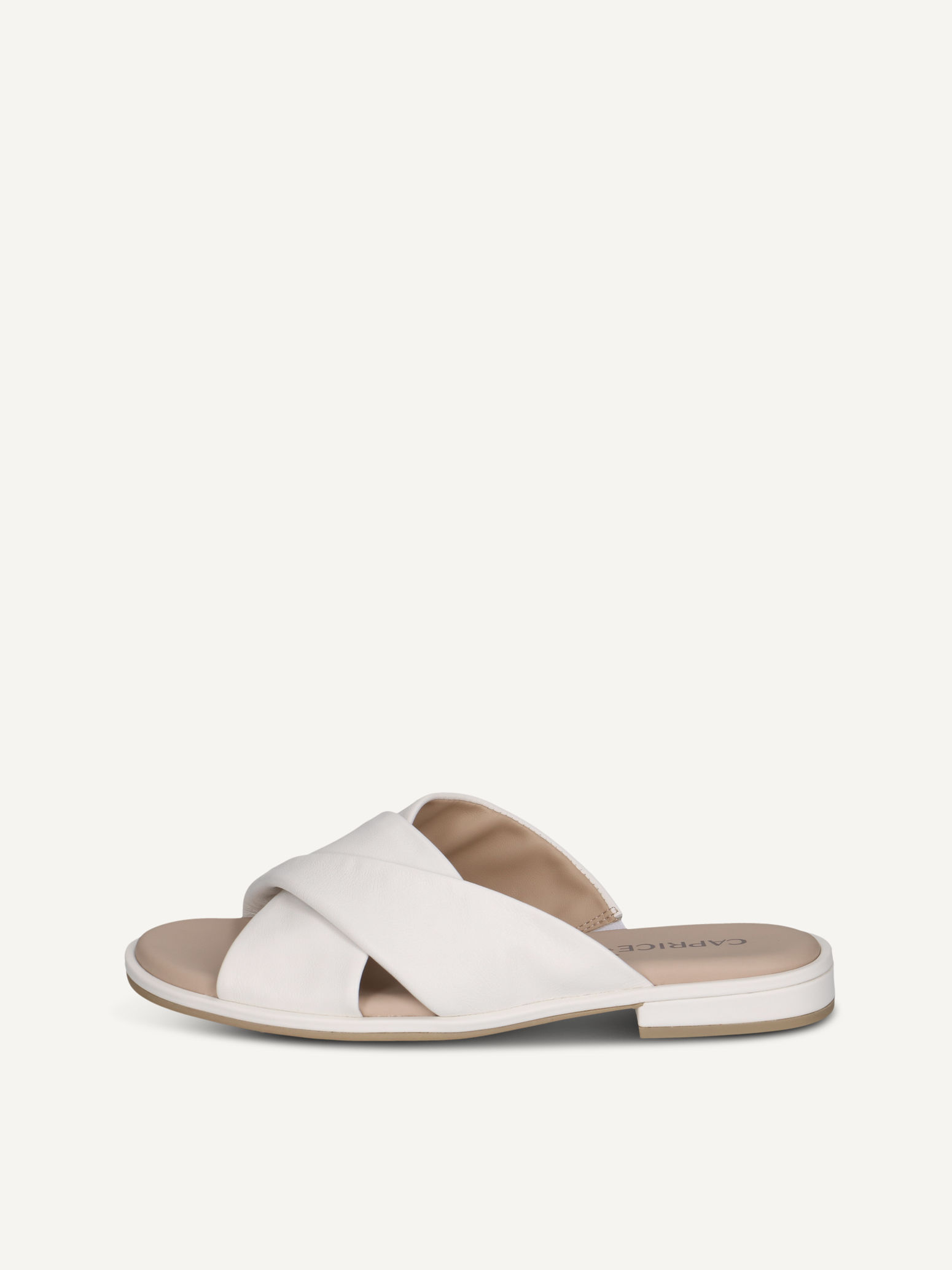 CAPRICE Mule blanc en Cuir avec Talon bloc P42 62 €