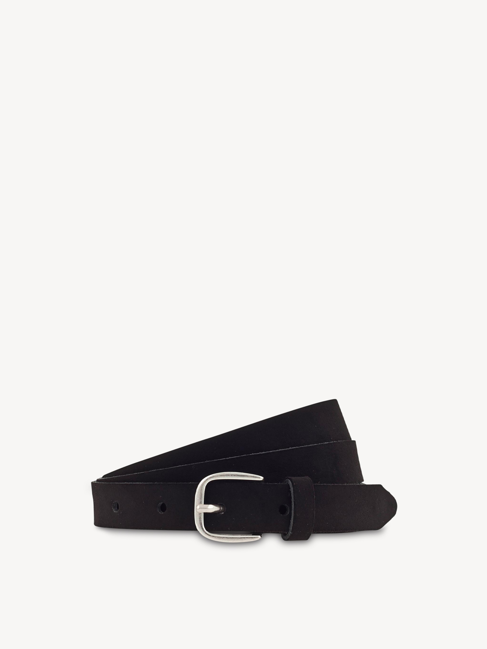 Leather Belt - black, schwarz, hi-res