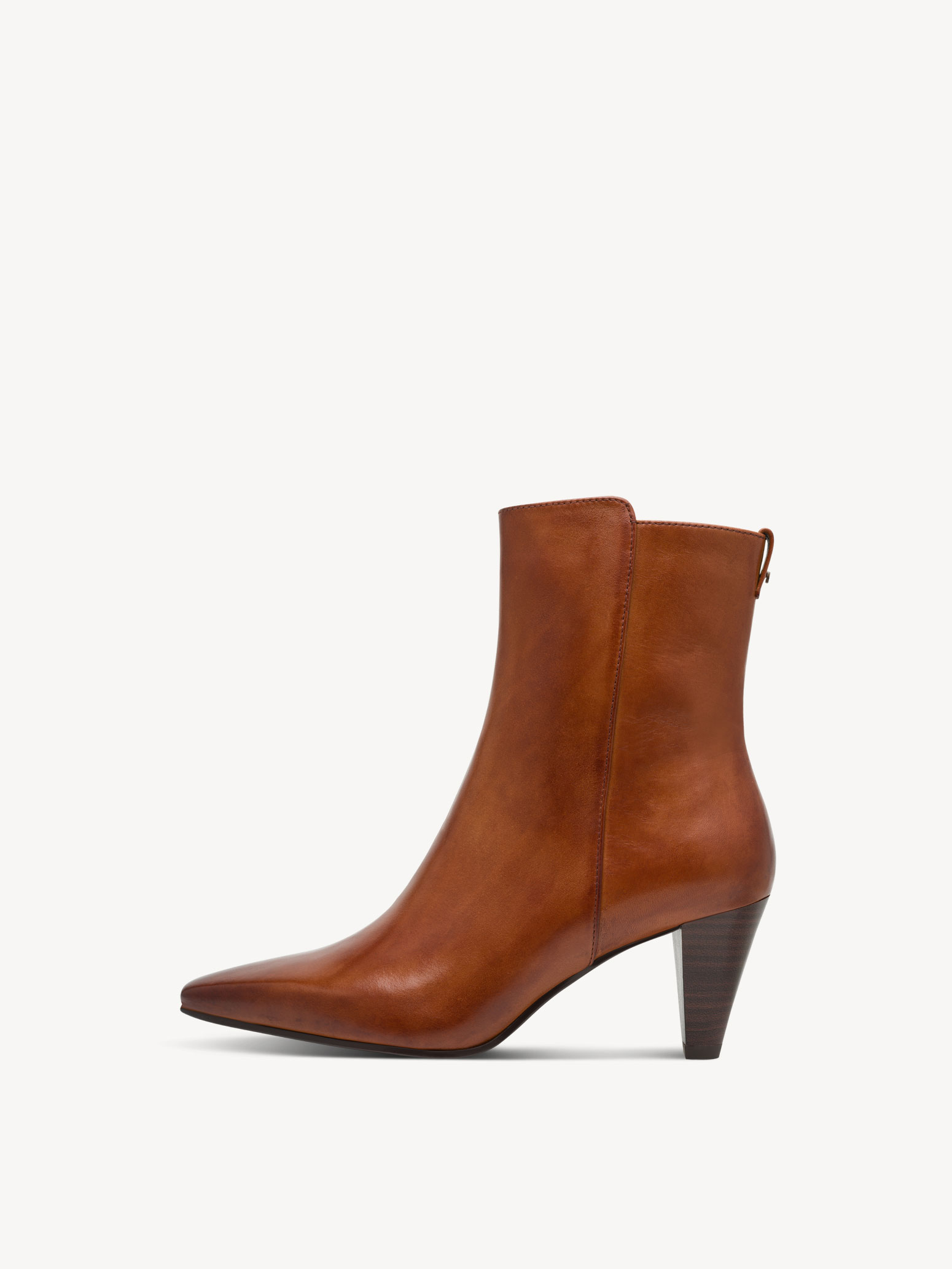 Bottine en cuir - marron