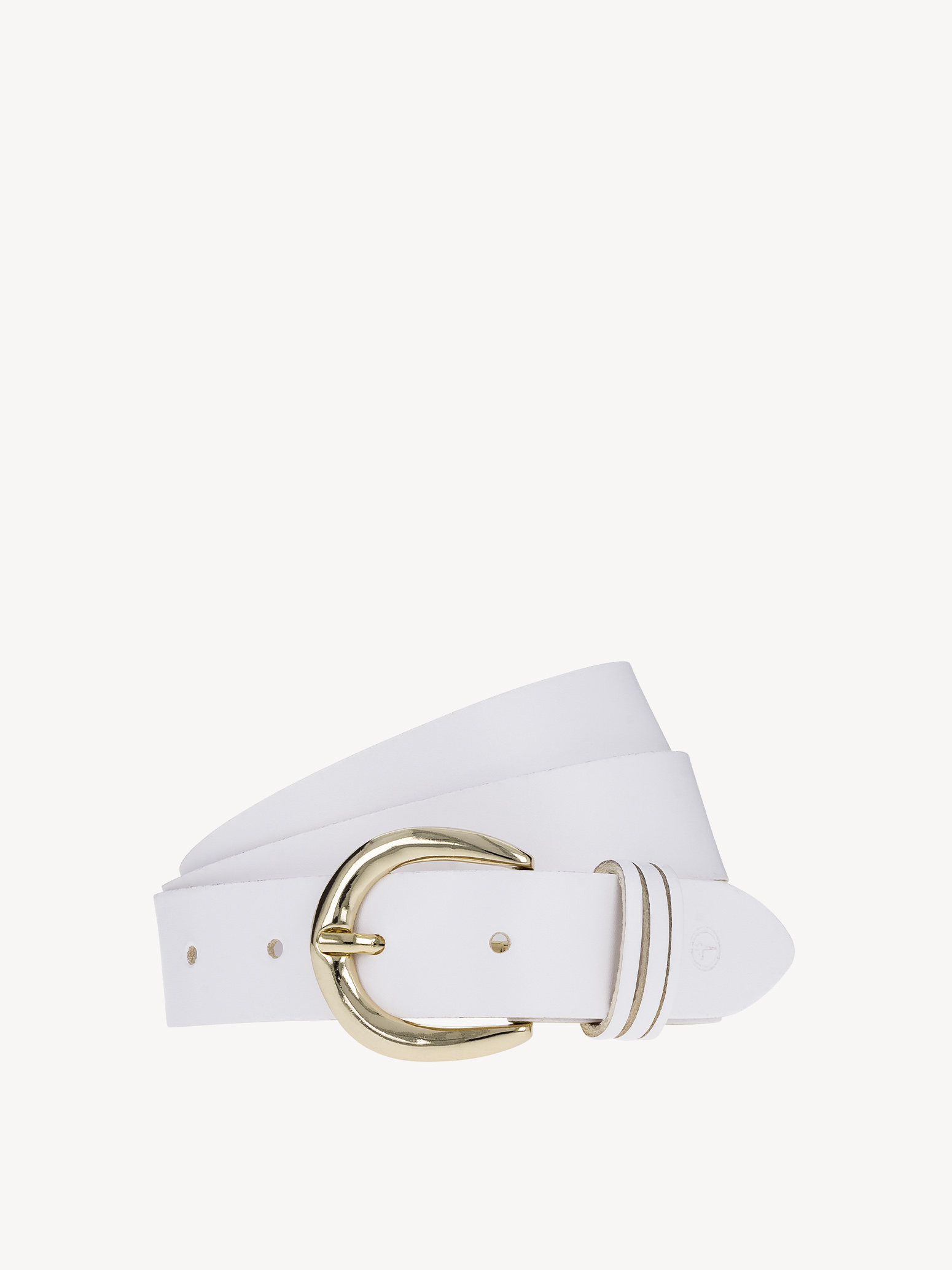 Ceinture en cuir - blanc