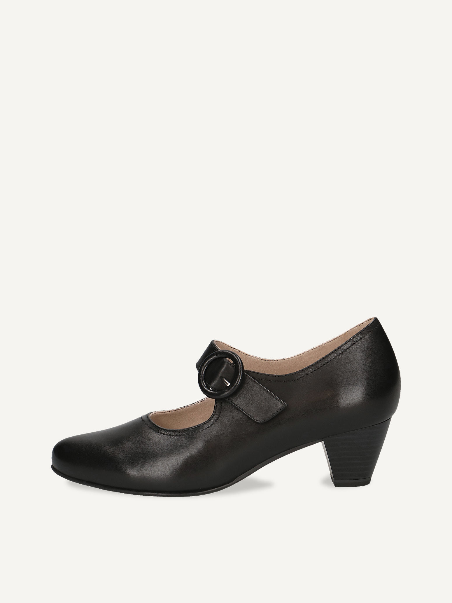 CAPRICE Escarpin noir en Cuir avec Talon bloc P42 67 €