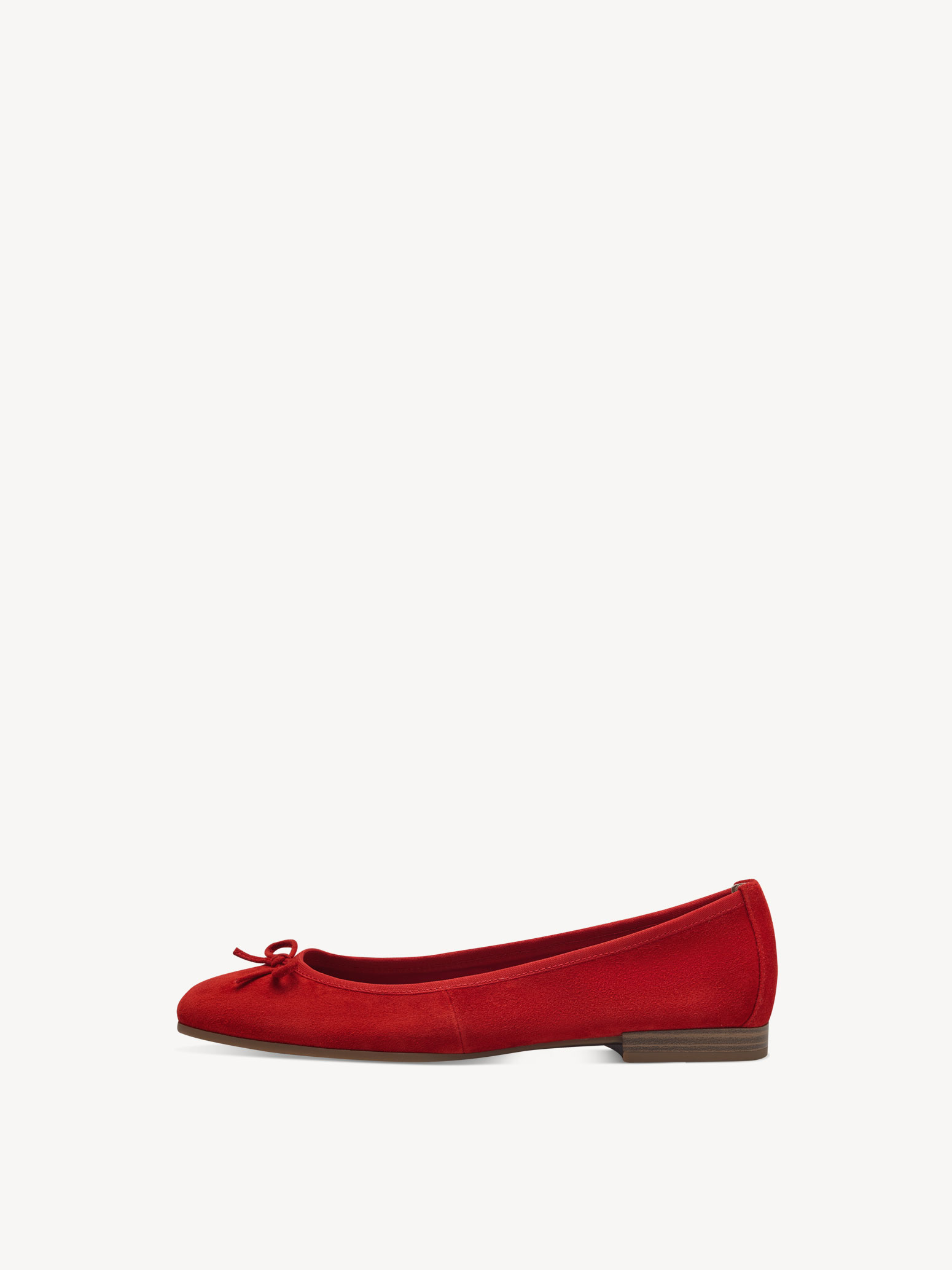 Leather Ballerina - red