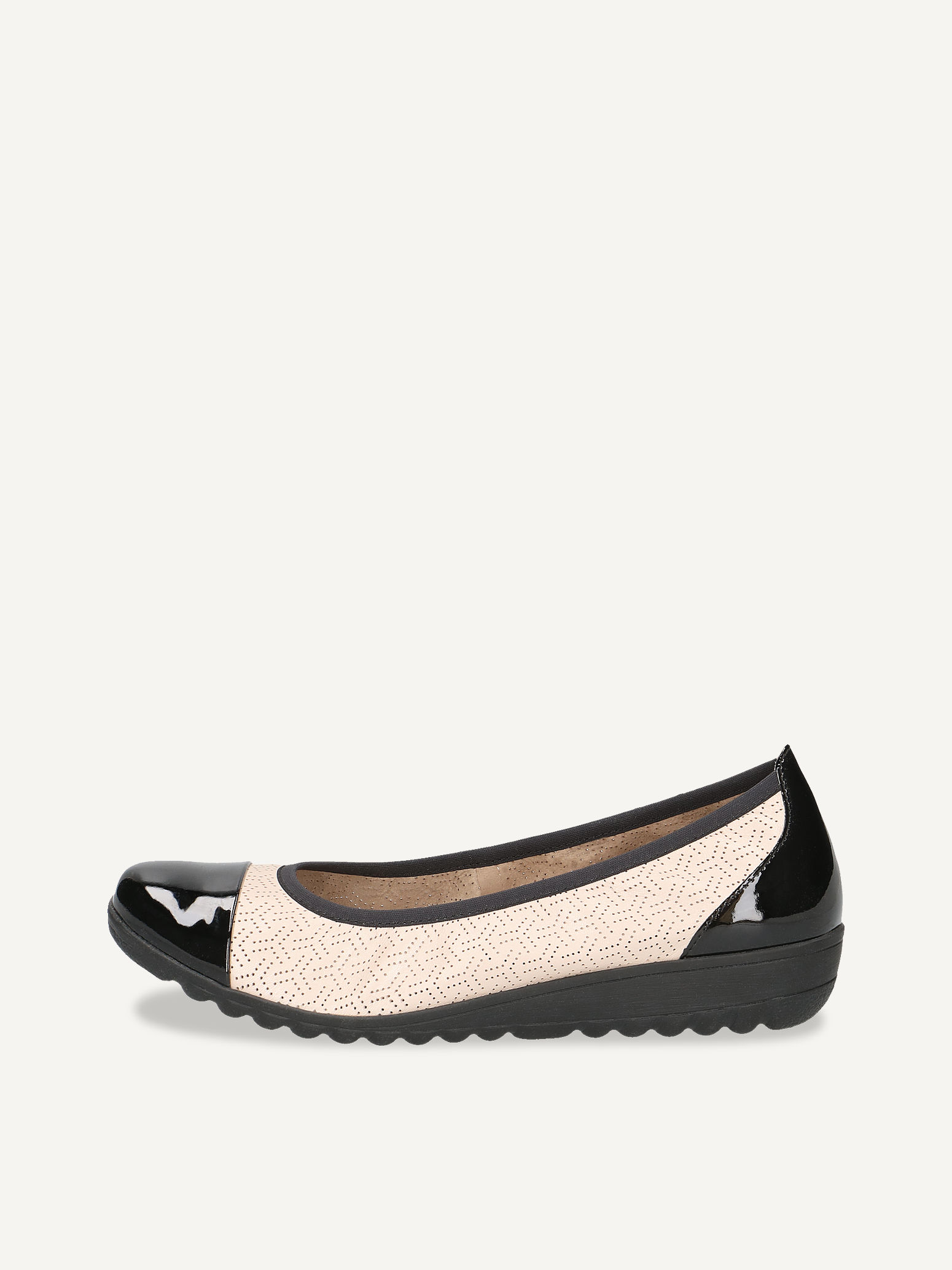 CAPRICE Ballerine beige en Cuir P41 70$
