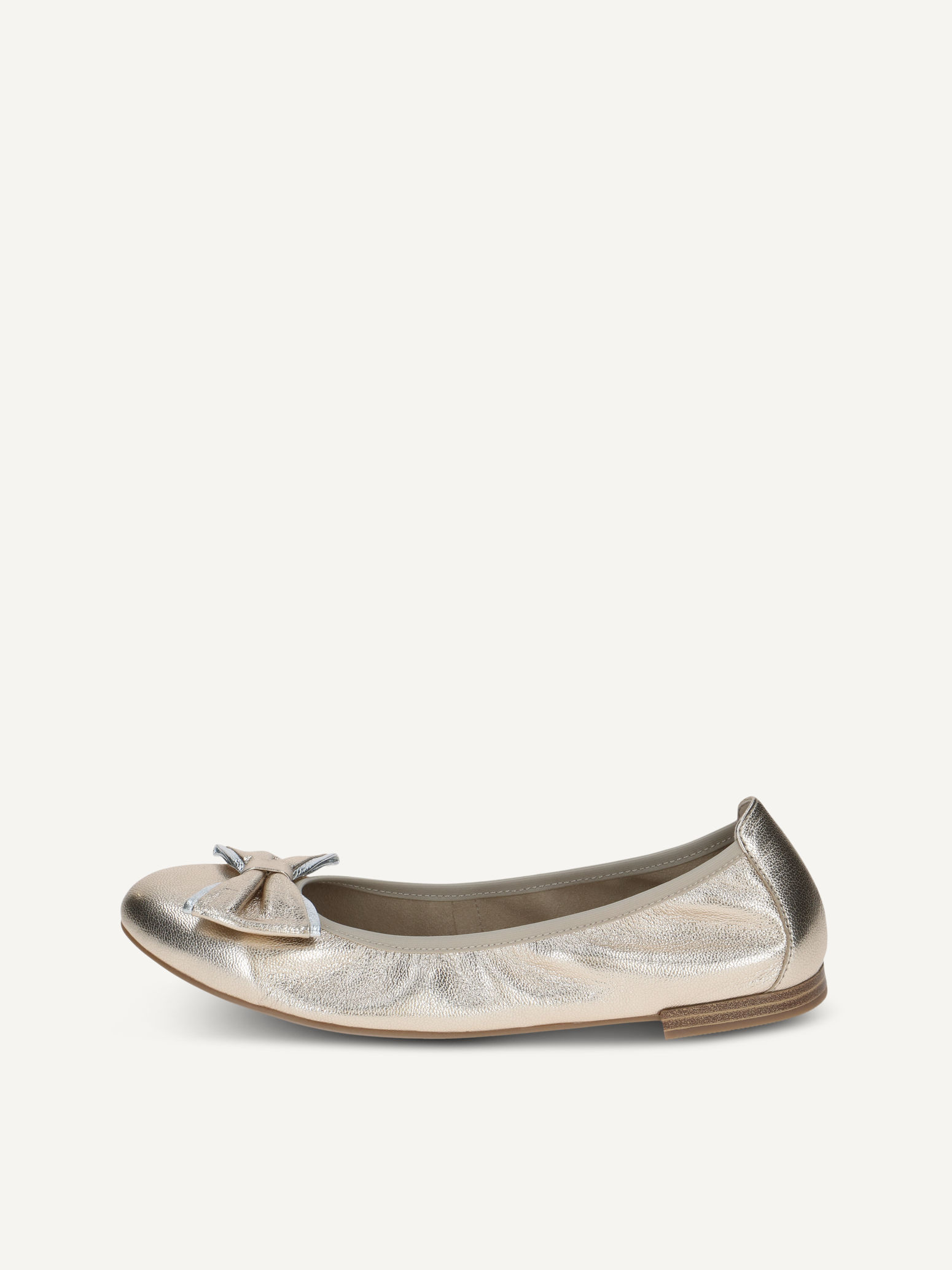 CAPRICE Ballerine mtallique en Cuir avec Talon bloc P42 56 €