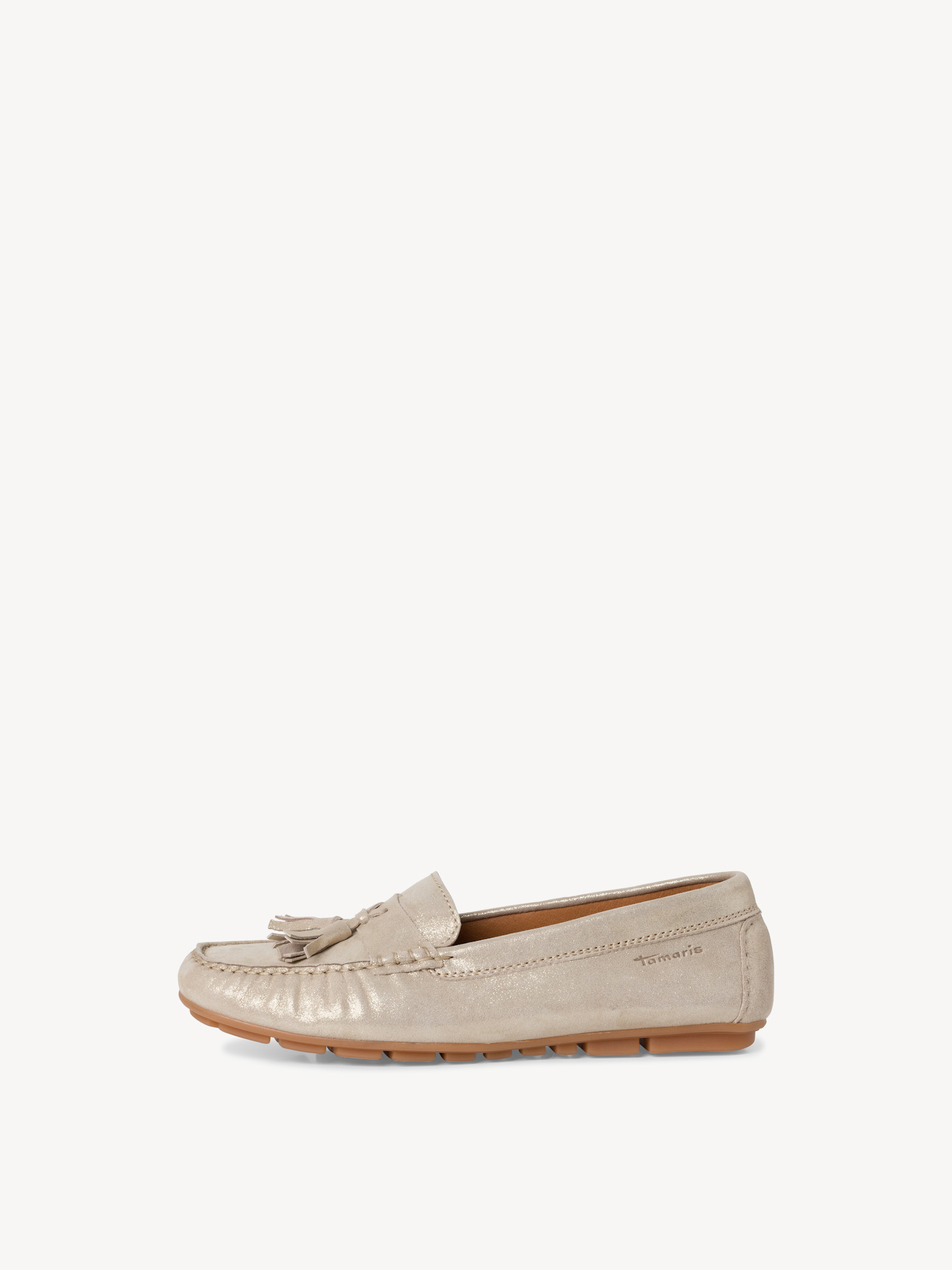 Leather Moccasin - beige