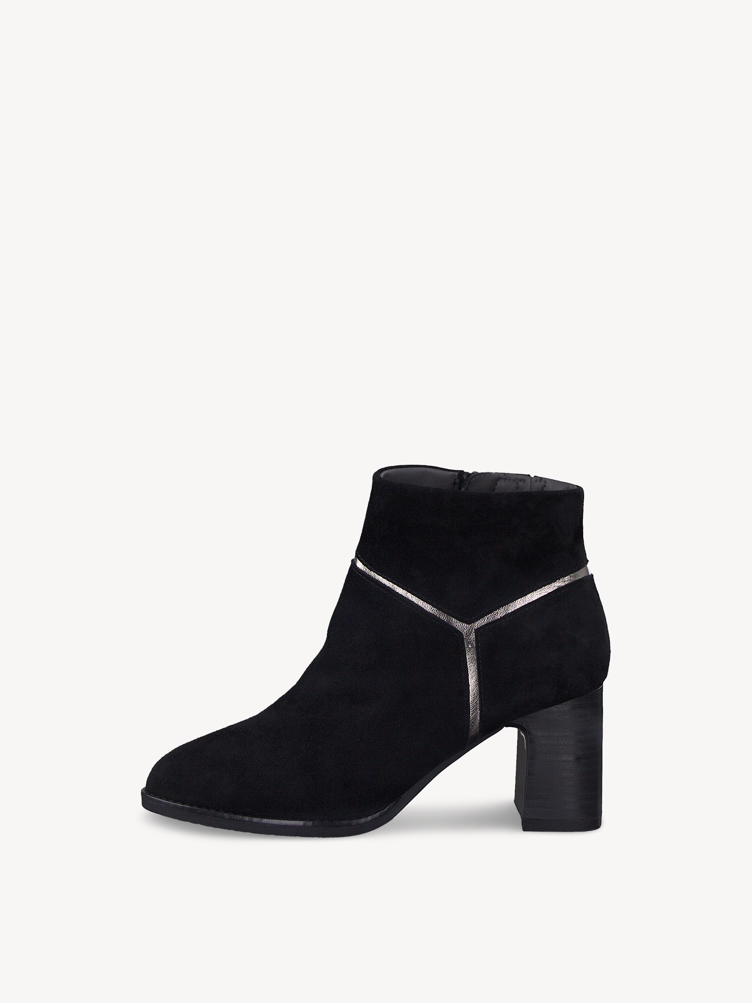 Leather Bootie - black