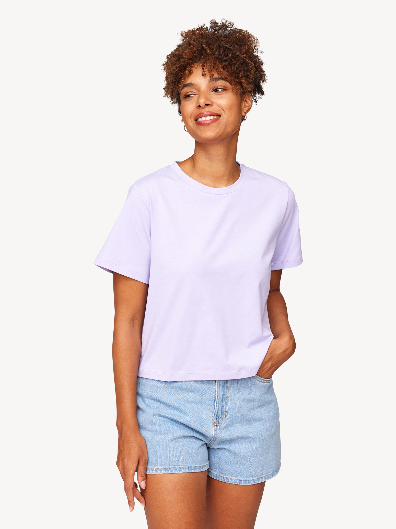 T-Shirts online kaufen! T-Shirt - Oversized lila Tamaris TAW0118-40058: