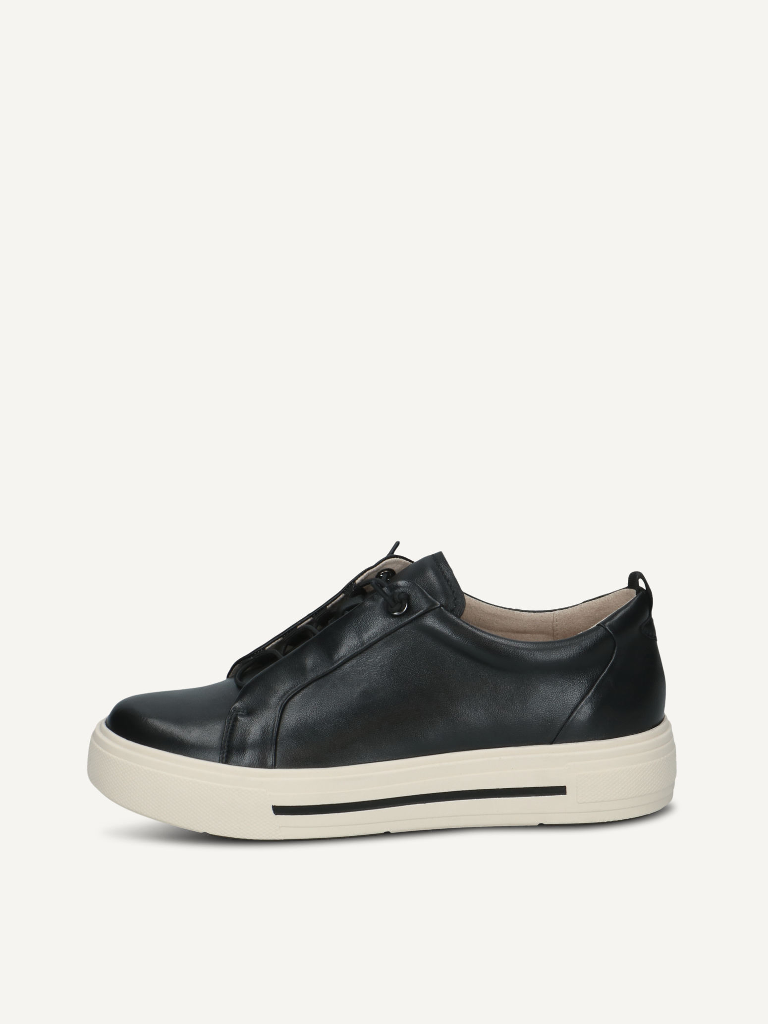 caprice sneaker black made of leather size 36