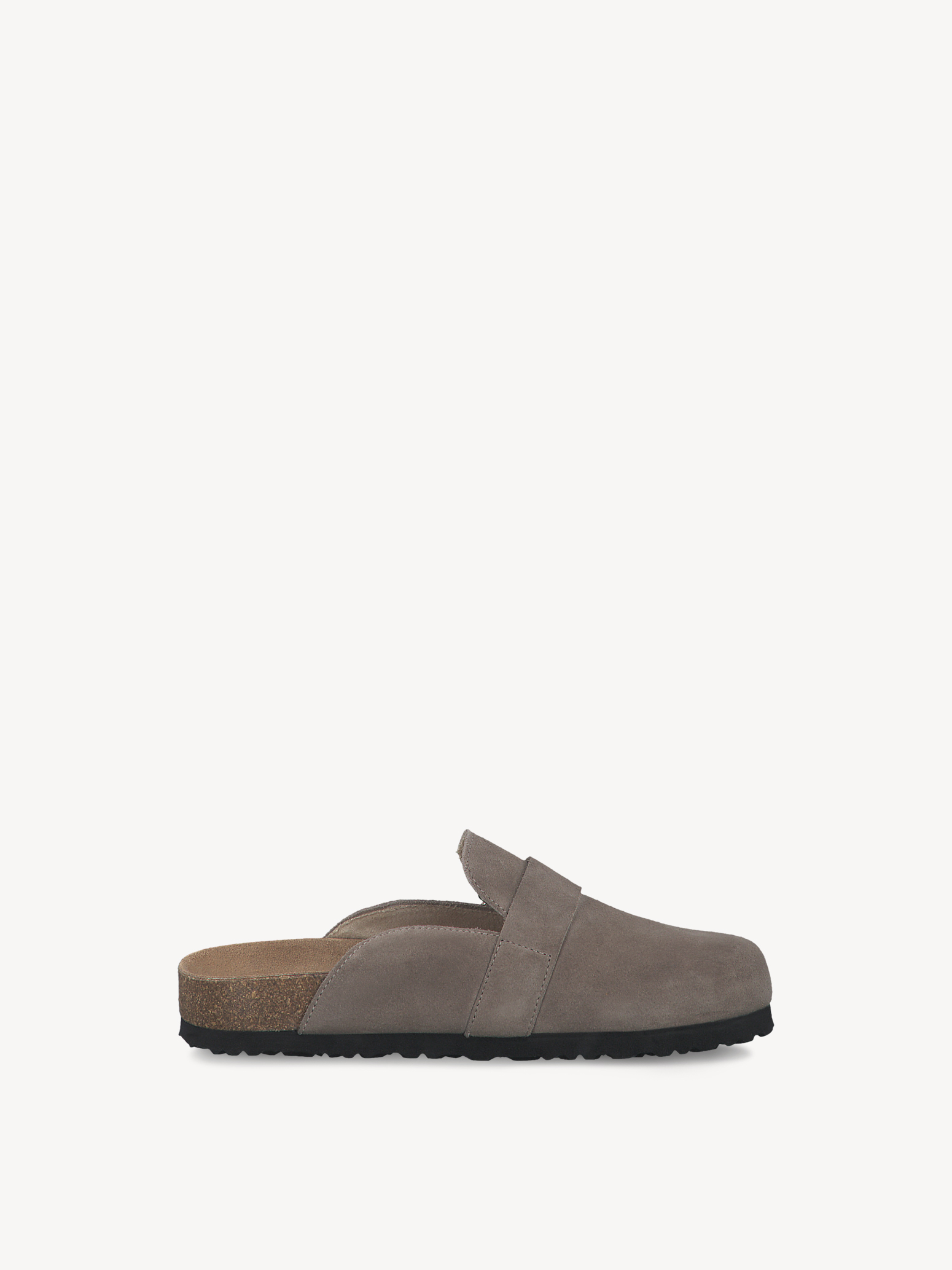 Leather Mule - beige, TAUPE SUEDE, hi-res