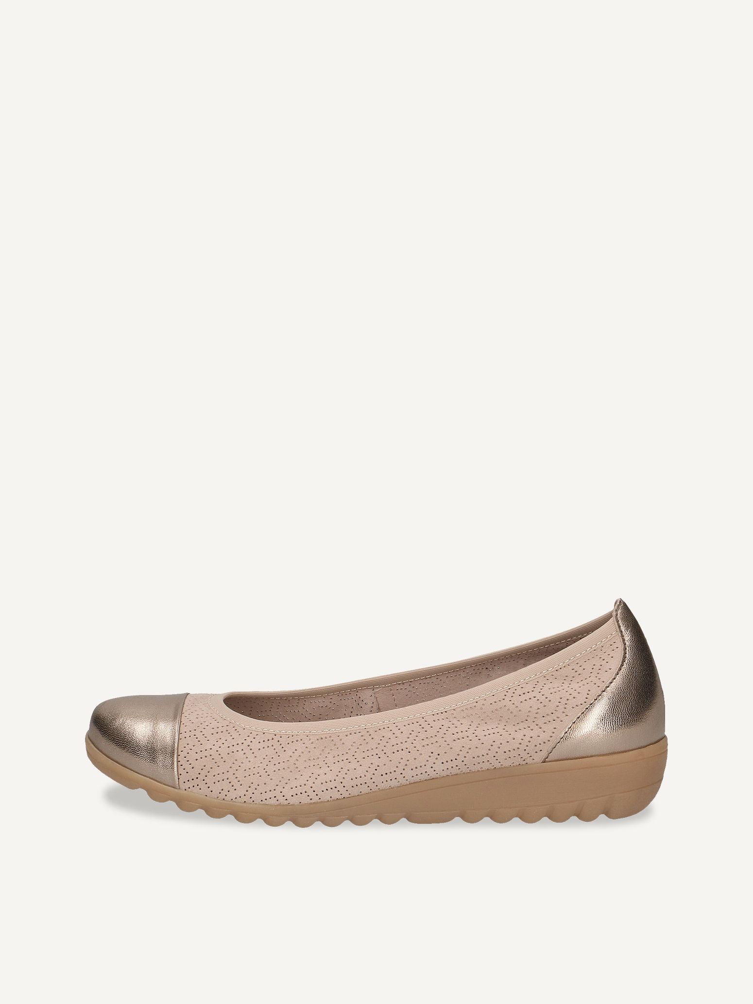 CAPRICE Ballerine beige en Cuir P42 52$