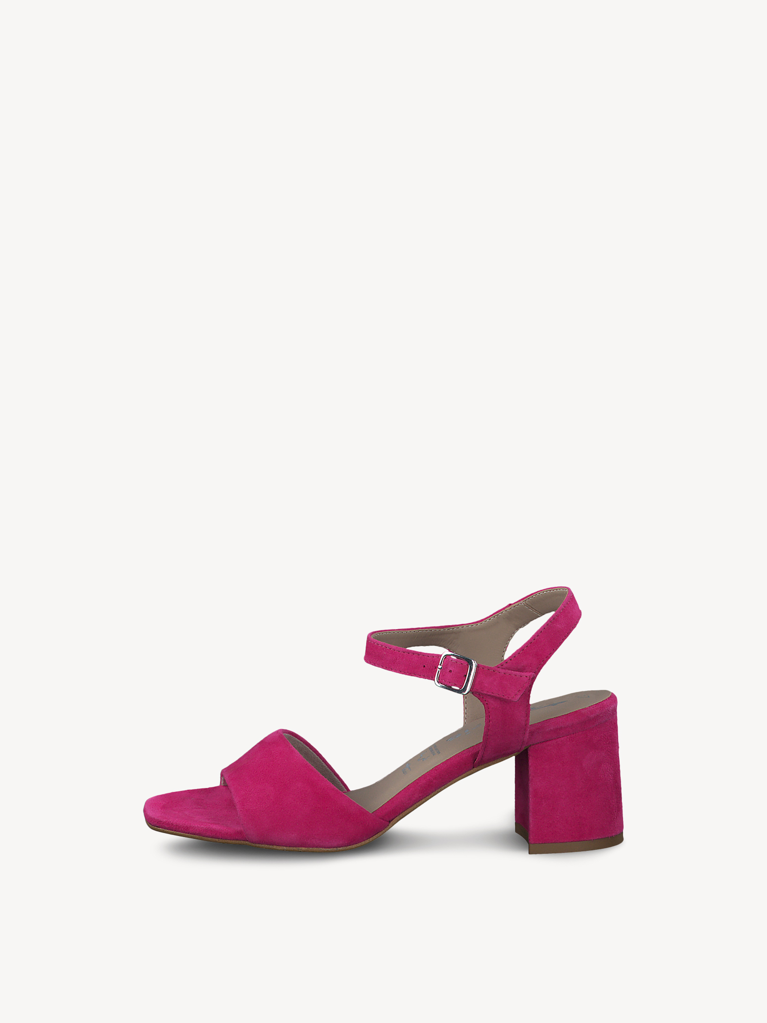 Leather Heeled sandal - pink