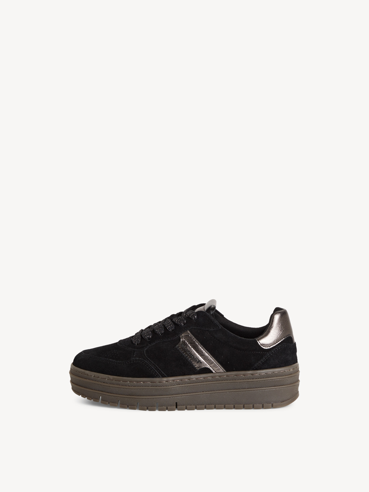 Leather Sneaker - black