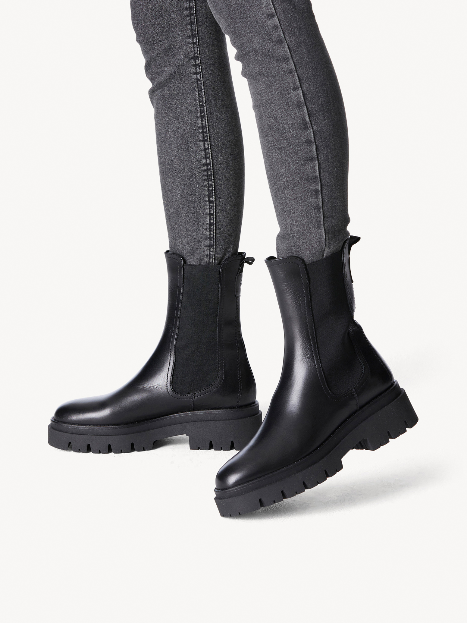 Leather Chelsea boot - black 1-25992-41-001: Buy Tamaris Chelsea boots ...