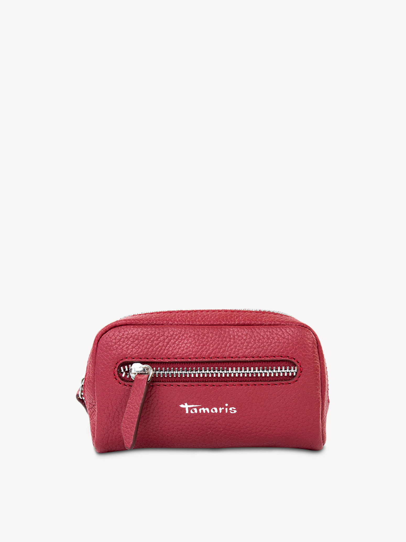 Leather Key case - red