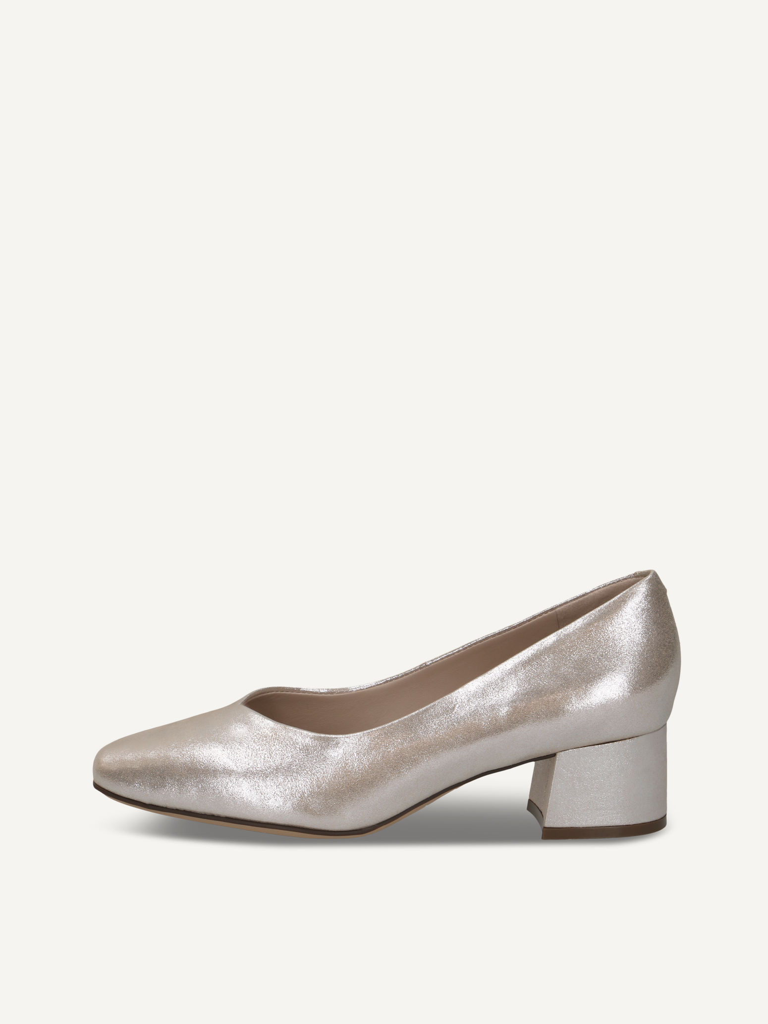 CAPRICE Escarpin marron en Cuir avec Talon trapzode P40 61€