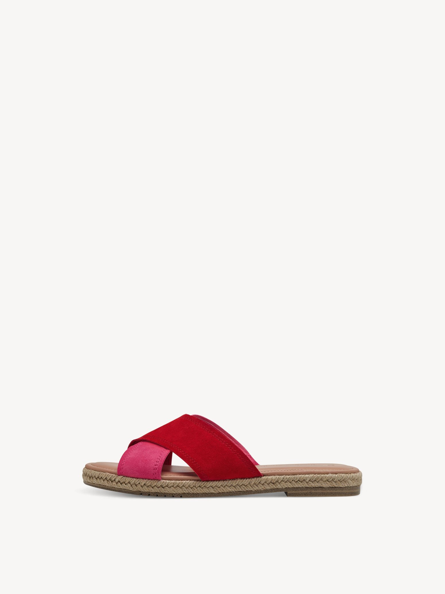 Leather Mule - red