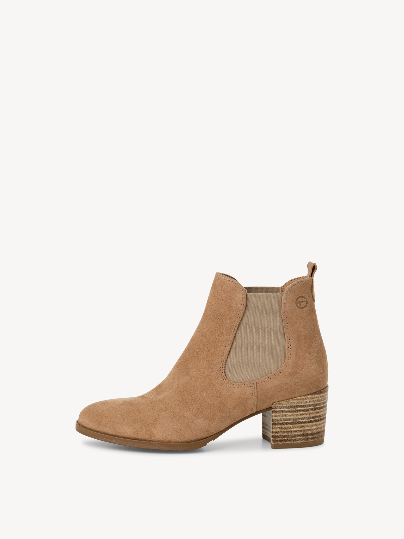 Leather Chelsea boot - beige