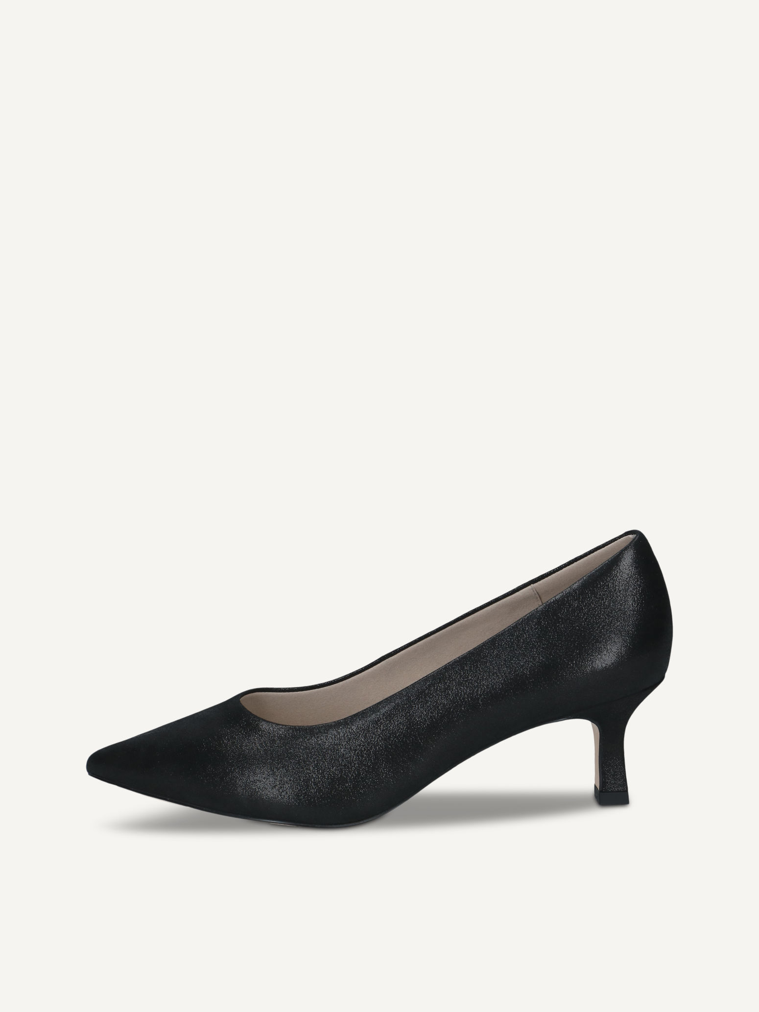CAPRICE Escarpin noir en Cuir avec Queenie P37 80€