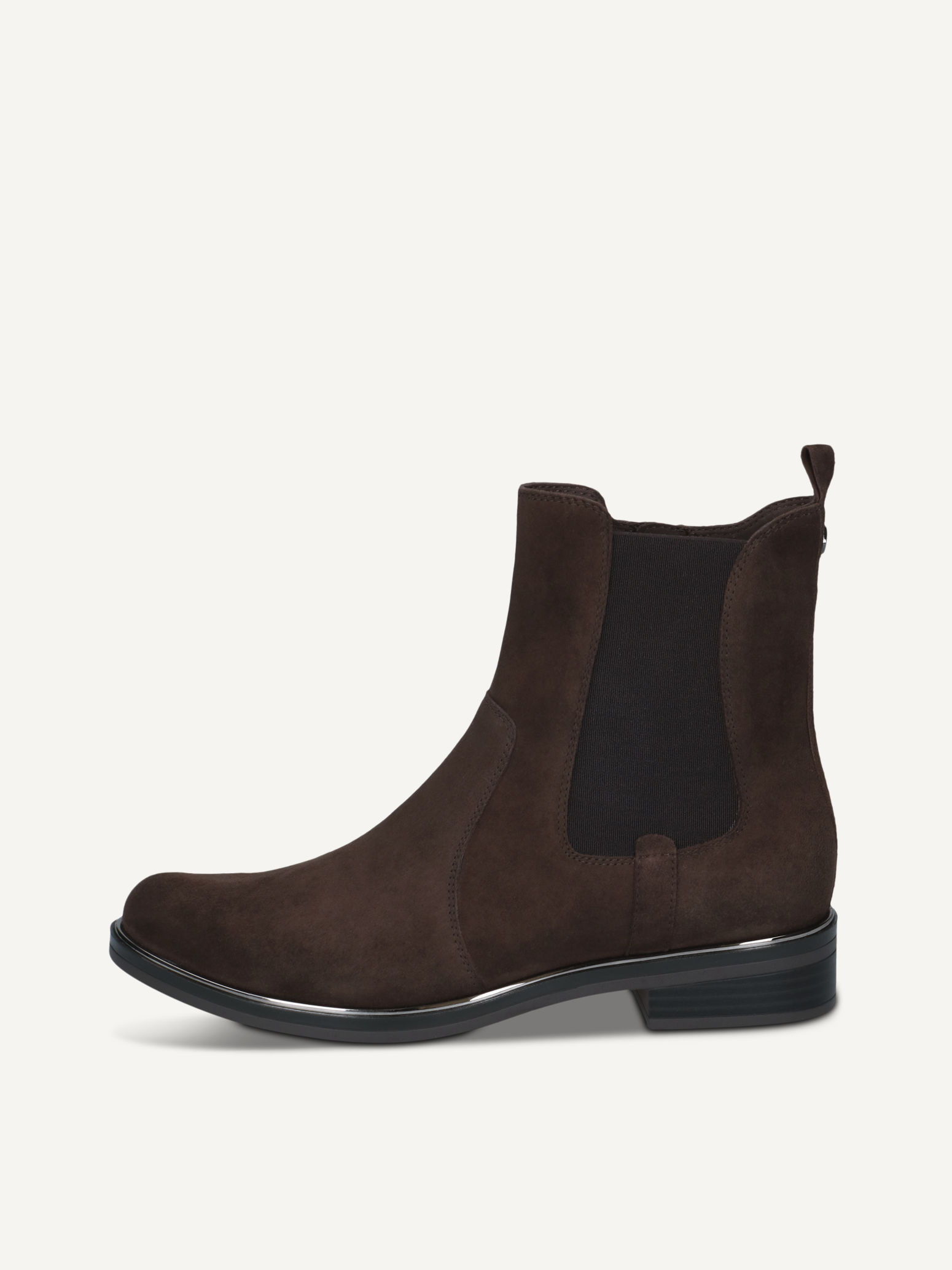 caprice bootie brown made of leather and synthetic with block heel size 37