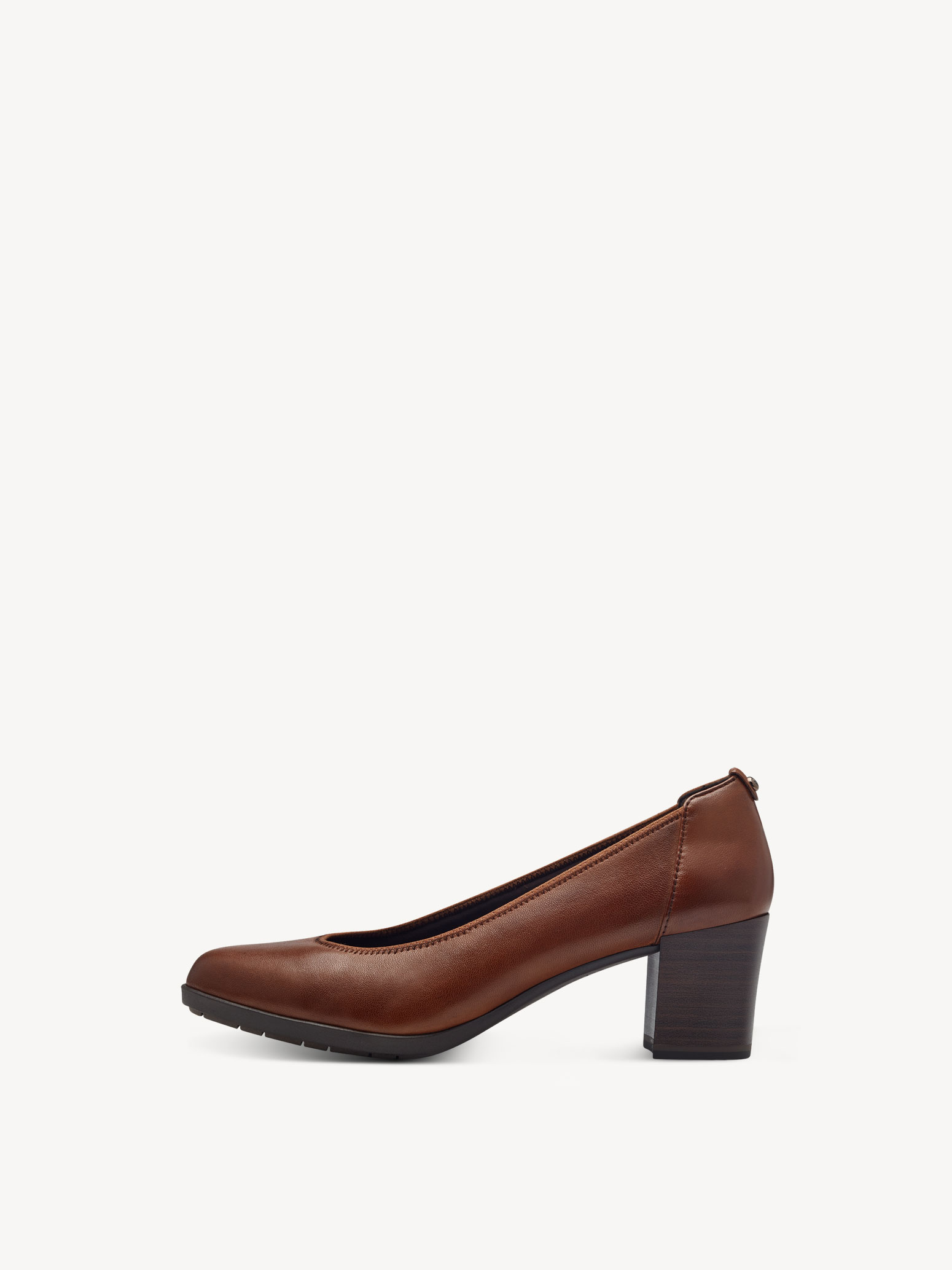 Escarpin en cuir - marron