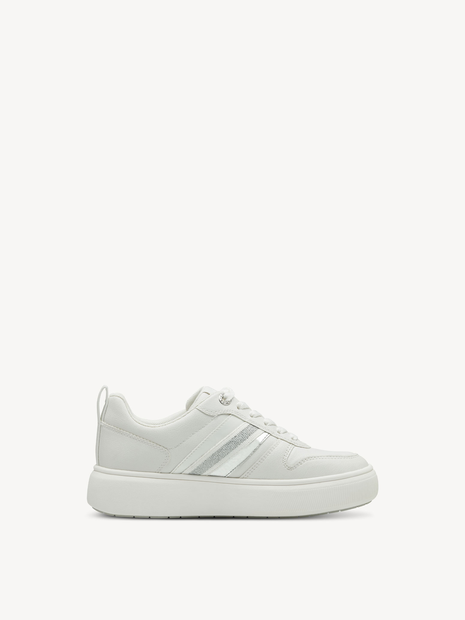 Sneaker - bianco, WHITE/SILVER, hi-res