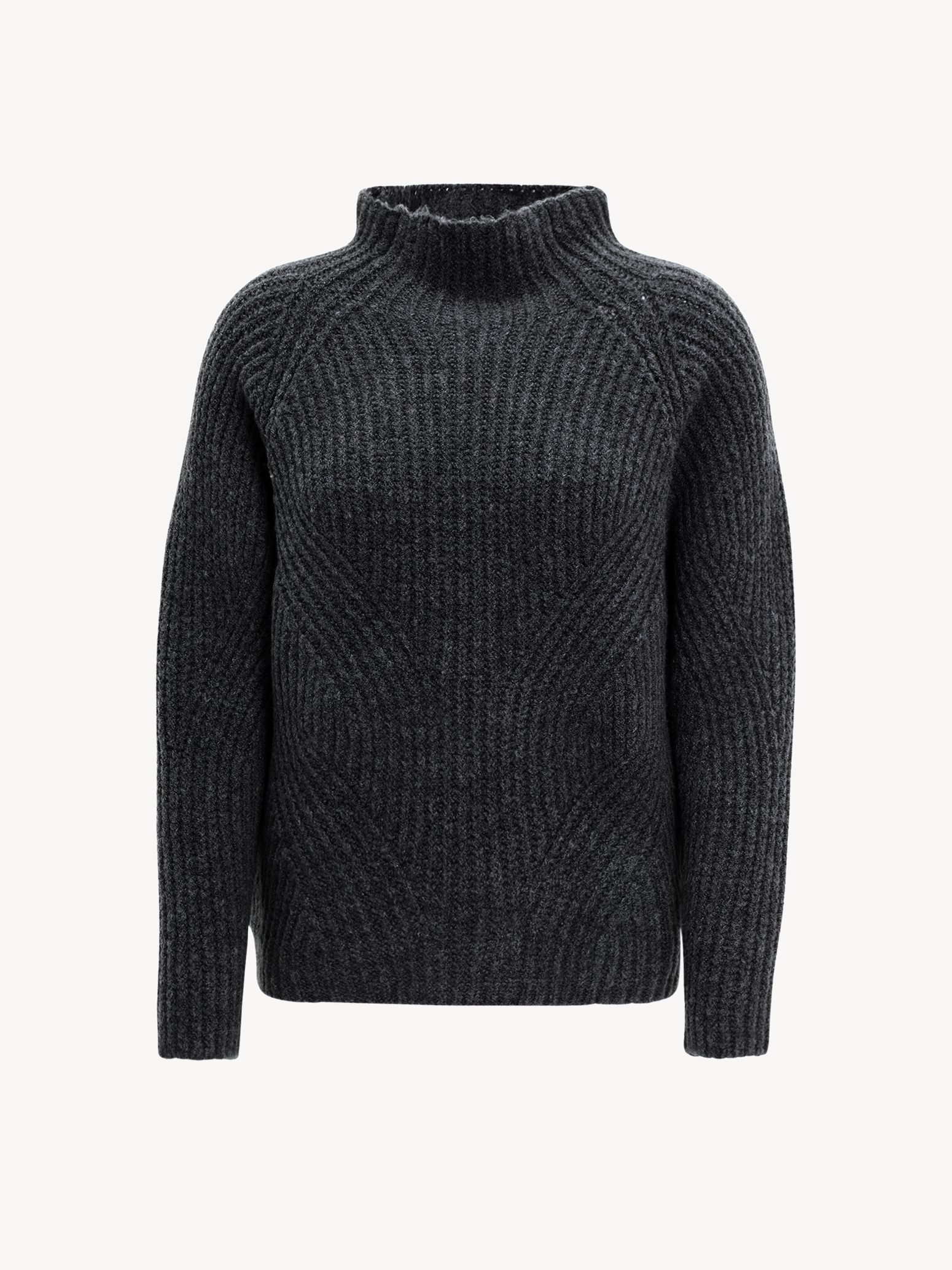 Sweter z dzianiny - czarny