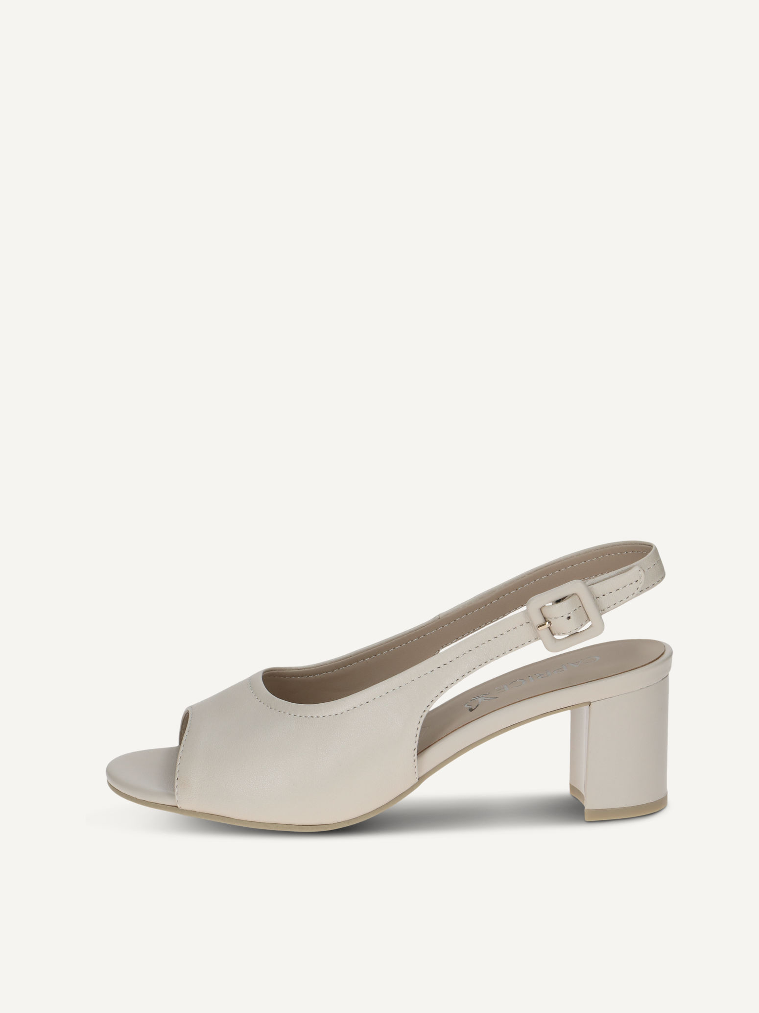 CAPRICE Sandale talon beige en Cuir avec Talon bloc P375 71 €