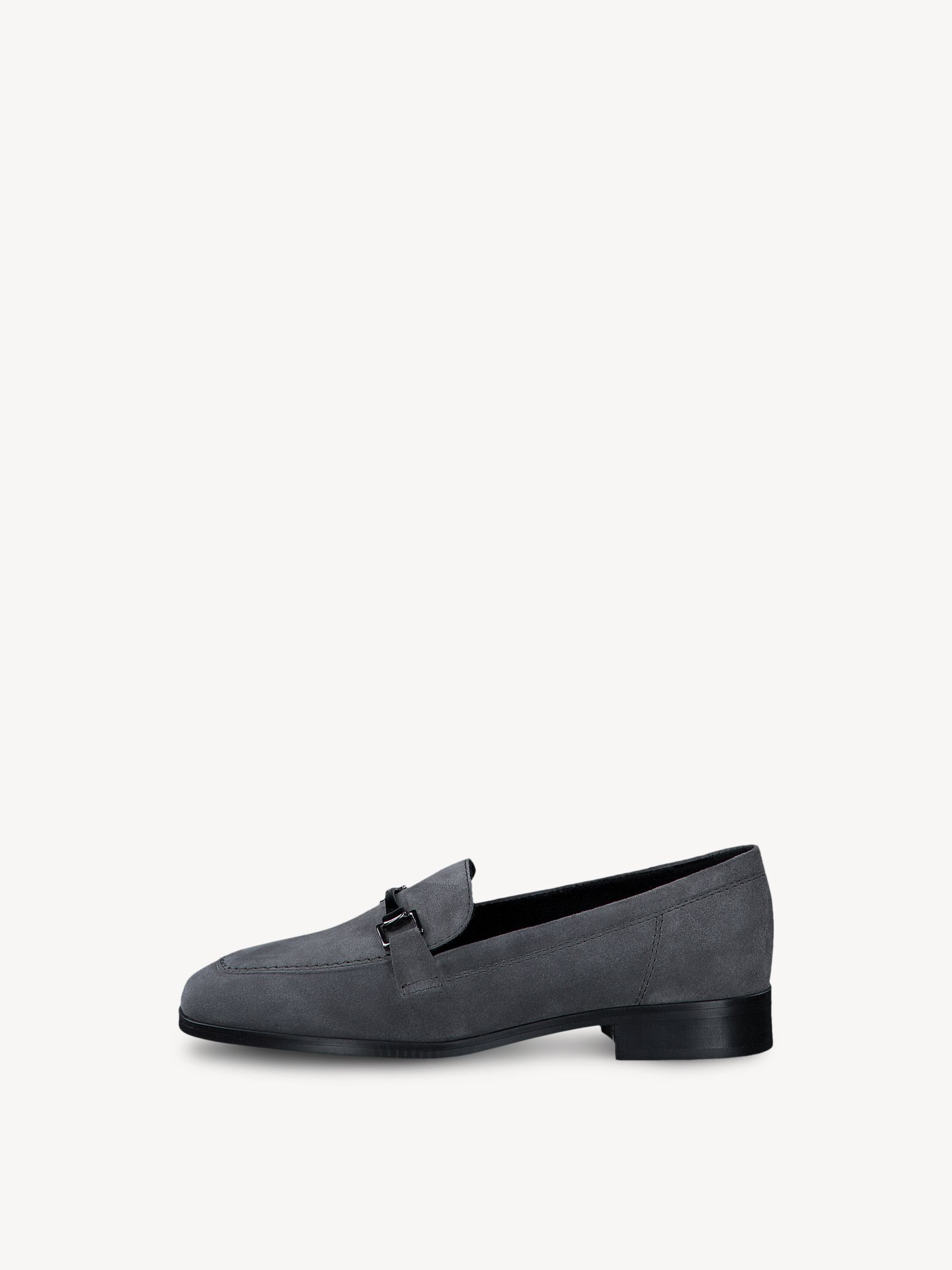 Slipper en cuir - gris