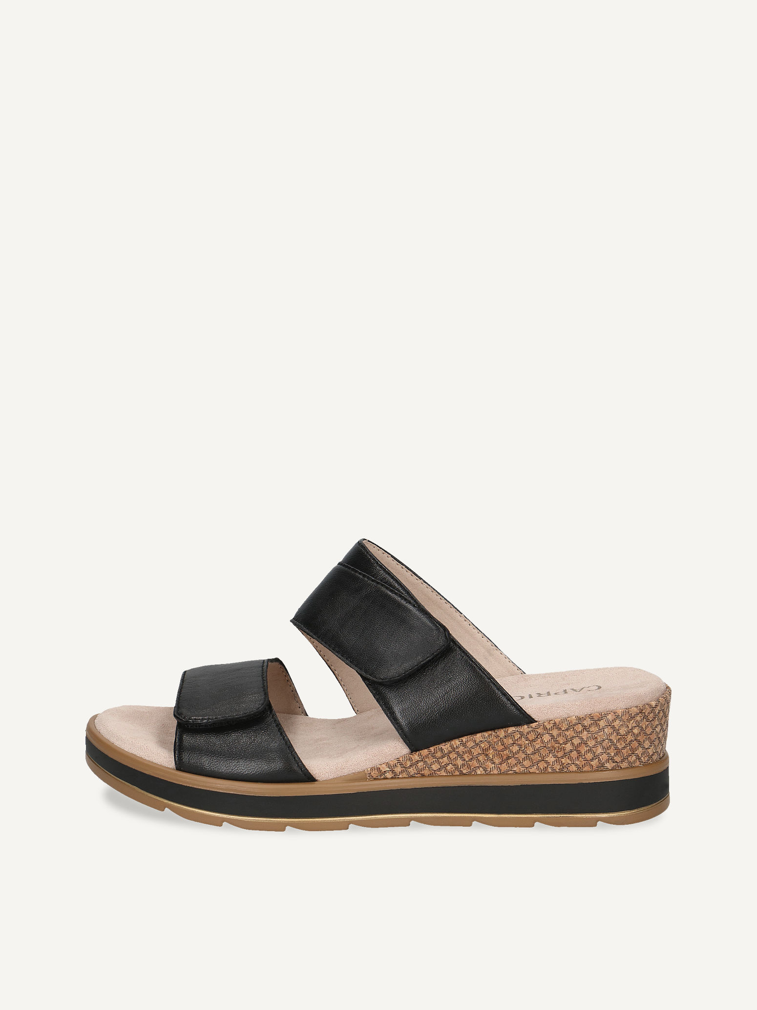 CAPRICE Mule noir en Cuir sans talon P37 62$