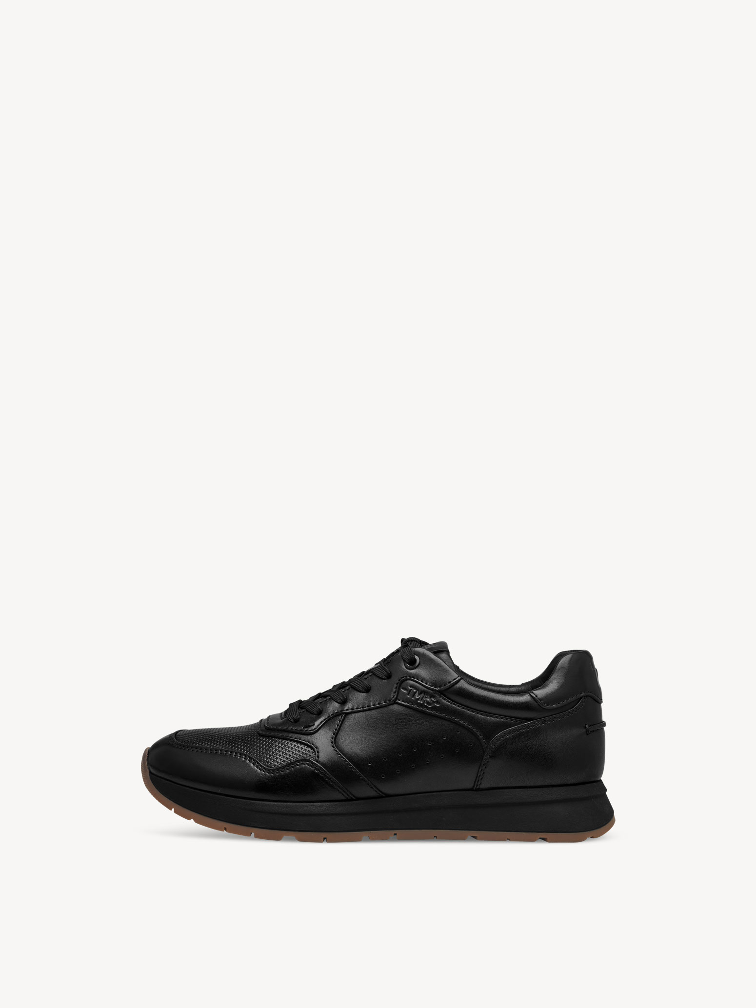 Leather Sneaker - black