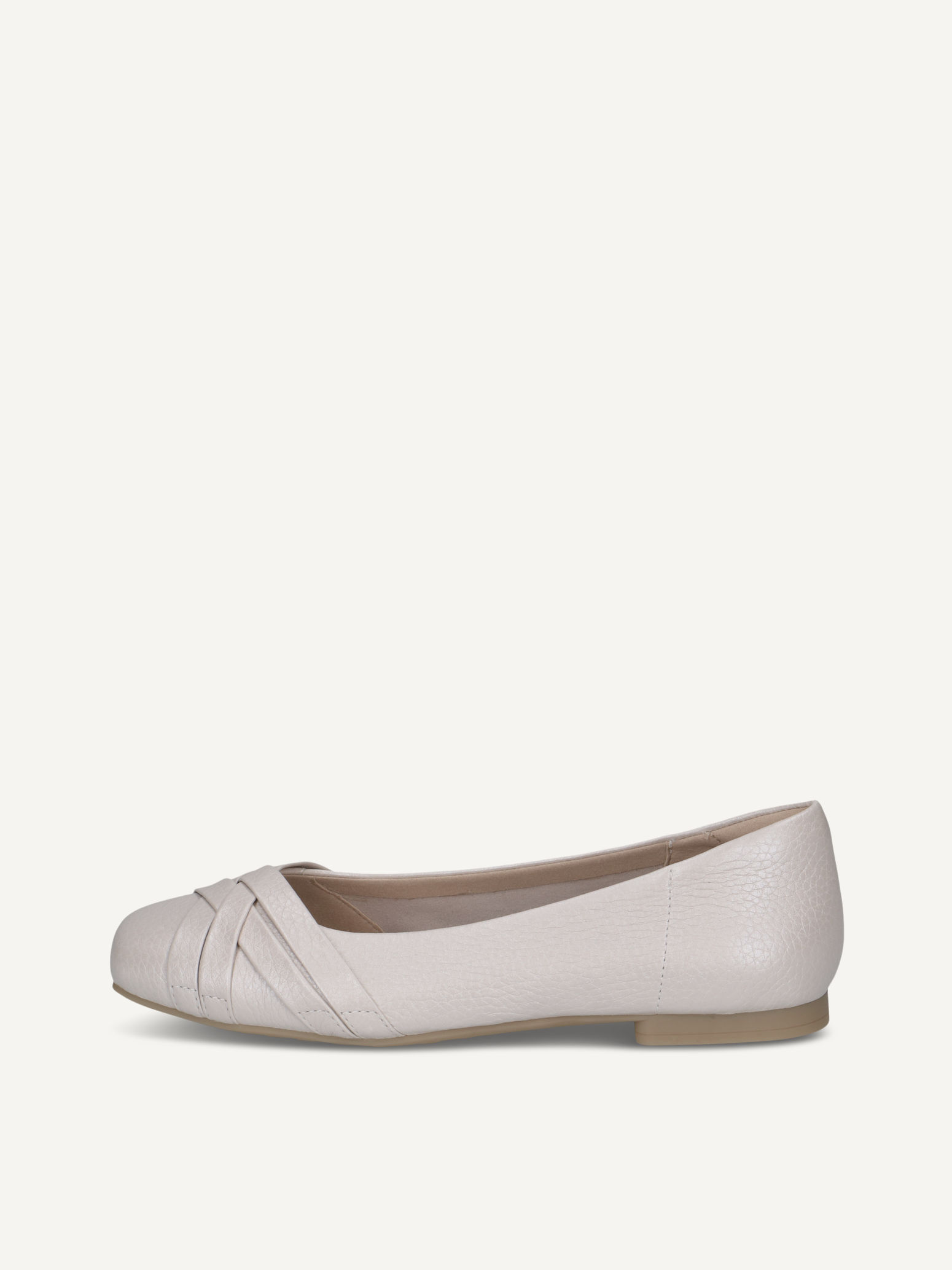 CAPRICE Ballerine blanc en Cuir P42 70$