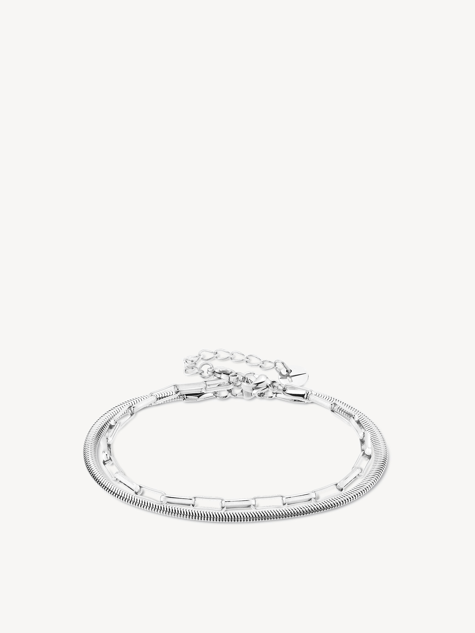 Set di bracciali argento - 22cm